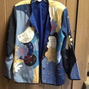 Indigo Moon wearable art jacket.
